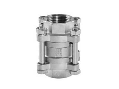 3-PC Vertical Springcheck Valve,100owog
